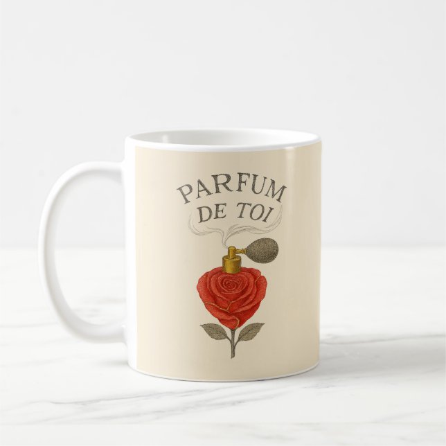 Mug PARFUM DE TOI (Art de parfum de rose) (Gauche)