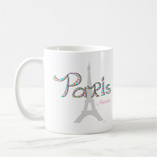 Mug PARIS Amour avec Tour Eiffel