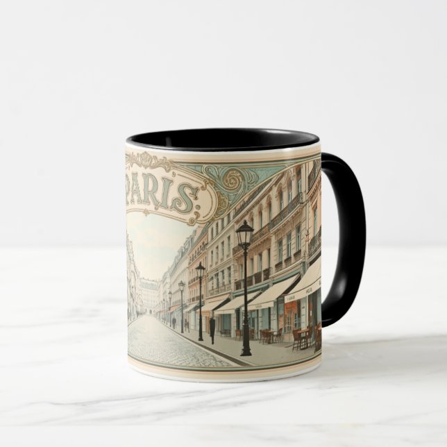 Mug Paris Art nouveau (Devant droit)