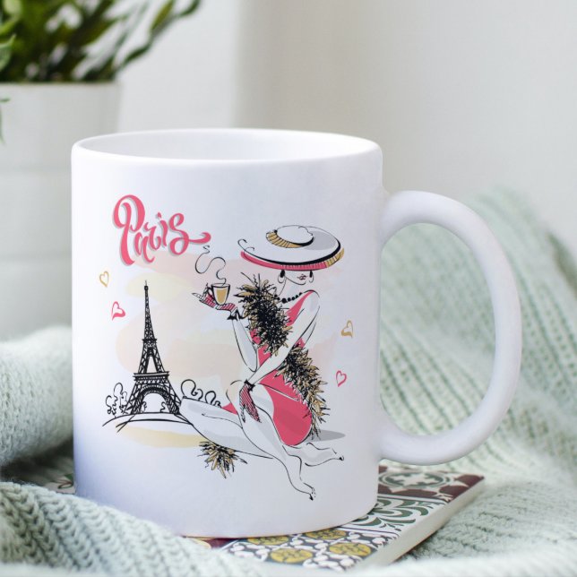 Mug Paris Chic Moderne Femme tendance (Créateur téléchargé)