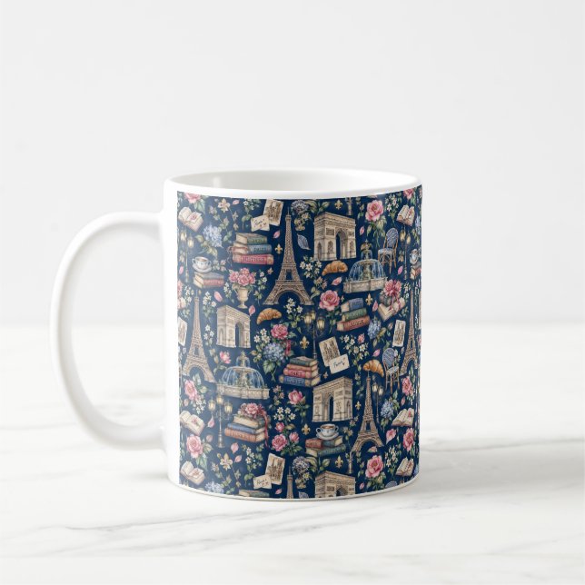 Mug Paris Dark Icons Chic Design (Gauche)