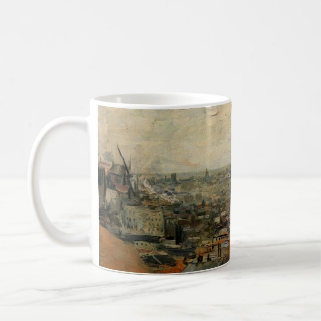 Mug Paris depuis Montmartre par Vincent van Gogh (Gauche)