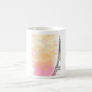 Mug PARIS est toujours une bonne idée aquarelle Paris