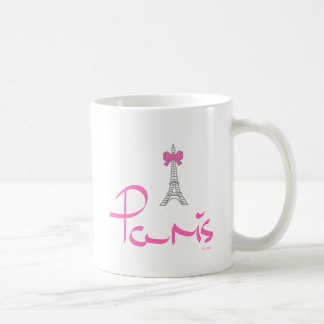 Mug Paris-France-avec-la-Bow-Rose (Droite)