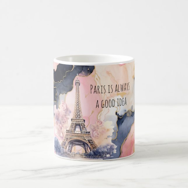 Mug Paris is Always A Good Idea Eiffel Tower Roses (Centre)