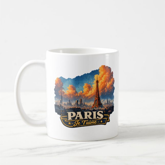 🗼☕ Mug “Paris – Je T’aime” (Gauche)