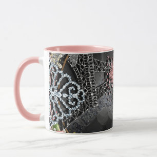 Mug Paris Paillettes Luxe Étincelle France Féminin Bra