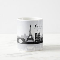 Paris Skyline noir et blanc