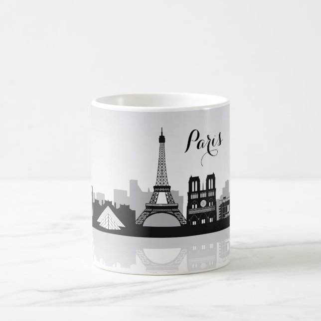 Mug Paris Skyline noir et blanc (Centre)