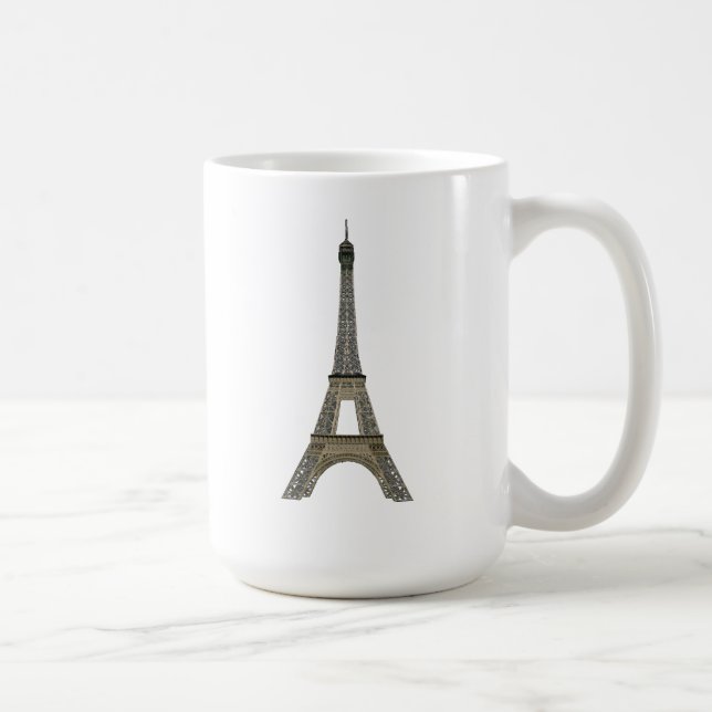 Mug Paris : Tour Eiffel : Dessin de vecteur : (Droite)