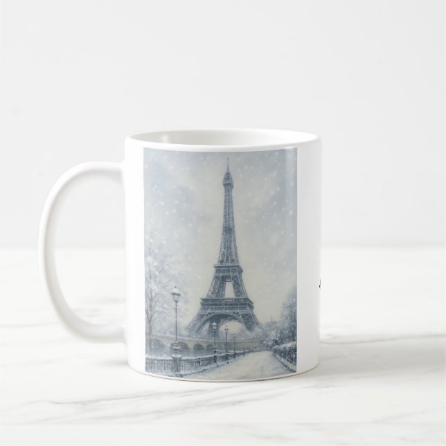 Mug Paris Tour Eiffel en hiver (Gauche)