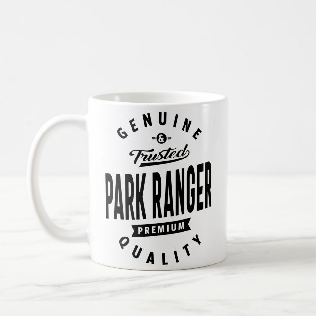 Mug Park Ranger Cadeau Funny Titre de l'emploi Profess (Gauche)
