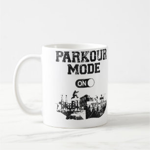Mug Parkour Course Libre Traceur Vintage Mode Parkour