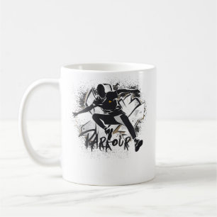 Mug Parkour féminin Sport Parkour Coureuse