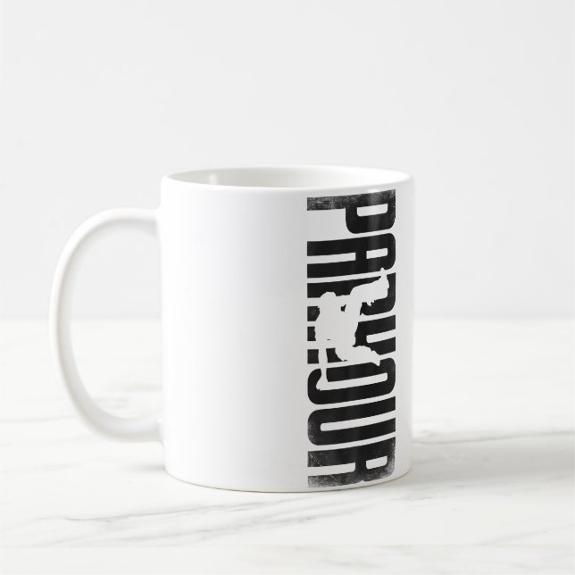 Mug Parkour Free Running Traceur Vintage Parkour (Gauche)