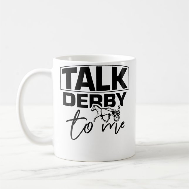 Mug Parle Derby à Moi Drôle De Cavalier De Course De C (Gauche)