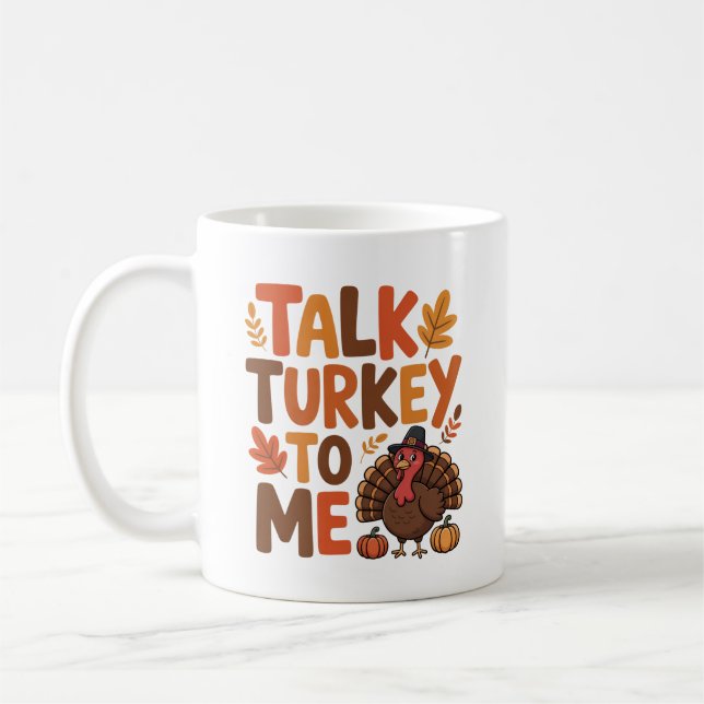 Mug Parle La Turquie À Moi Thankesgiving (Gauche)