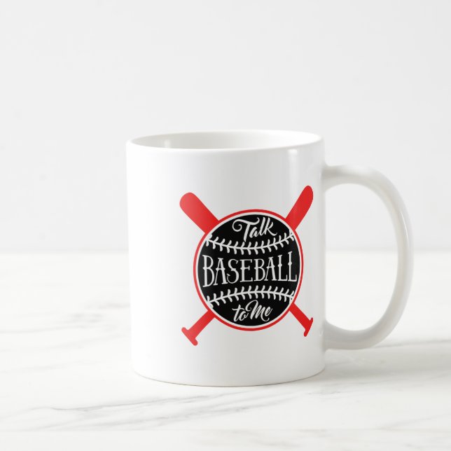 Mug Parle-moi de la vente drôle amant de la vente  (Droite)