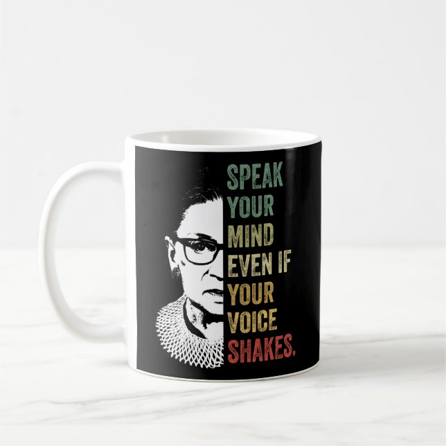 Mug Parle Ton Esprit Même Si Ta Voix Tire Des Citation (Gauche)