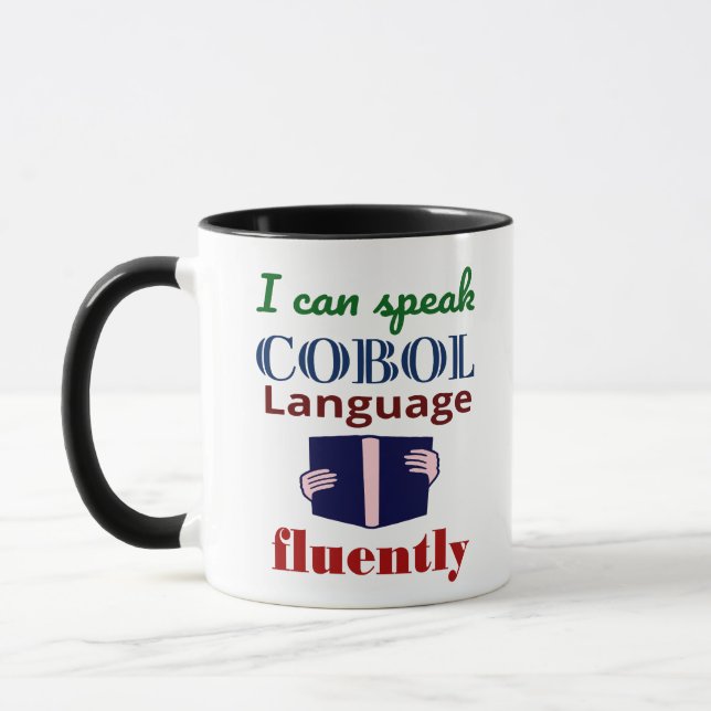 Mug Parler couramment le langage Cobol (Gauche)