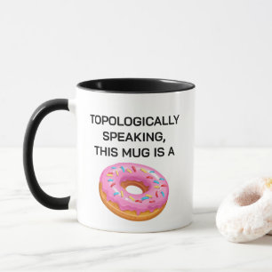 Mug Parler Topologiquement de Donut Topologie Plaisant
