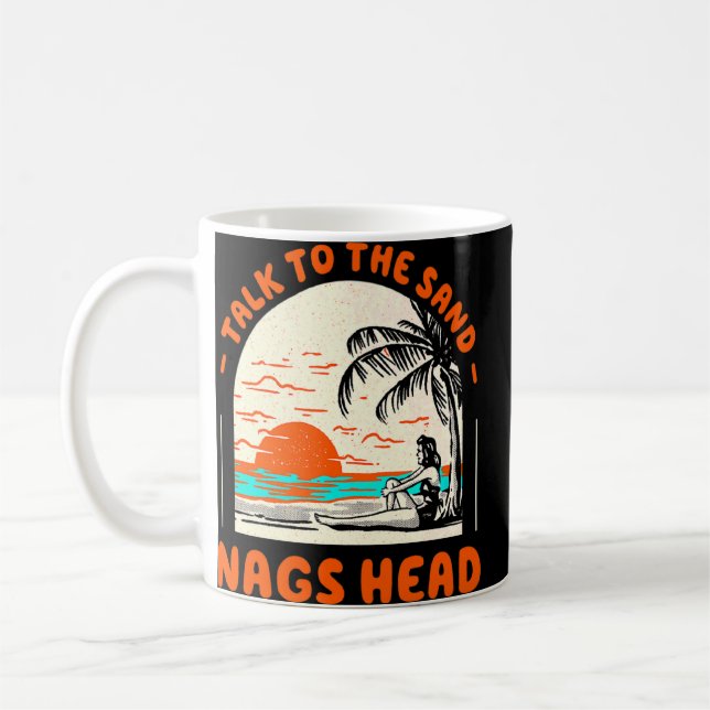 Mug Parlez À Sand Nags Head Beach North Carolina Oc (Gauche)