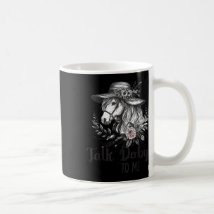 Mug Parlez Derby À Moi Floral Horse Racing Drôle Cheva