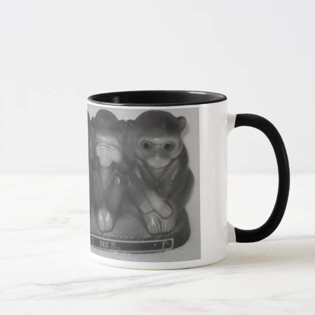 Mug Parlez voient Hear ne faire AUCUNE statue mauvaise (Droite)