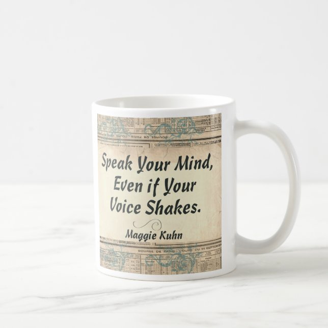 Mug Parlez votre esprit, même si votre voix secoue (Droite)