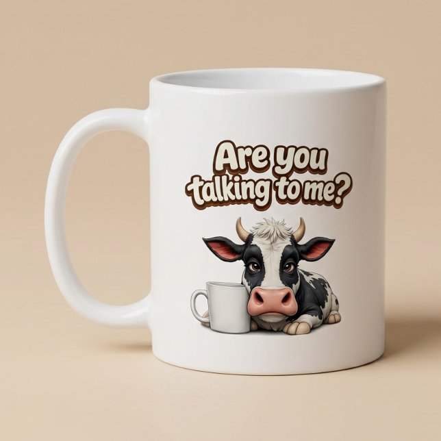 Mug Parlez-Vous À Moi? Vache Drôle (Créateur téléchargé)