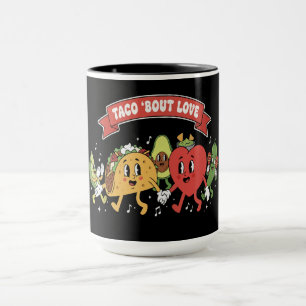 Mug Parlons d'Amour Mignon Dessin Animé Rétro Saint Va