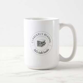 Mug Parlons de livres en noir