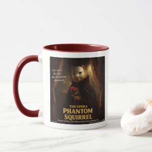 Mug Parodie de l'Opéra Fantôme Écureuil