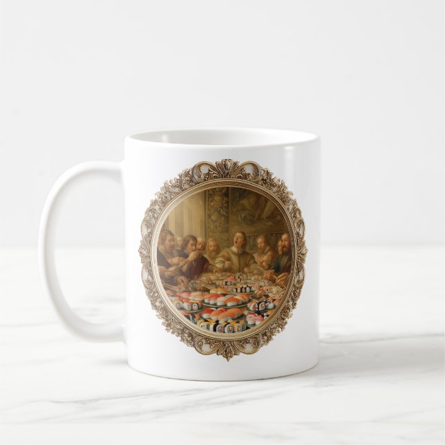 Mug Parodie de peinture de la Renaissance homme mangea (Gauche)