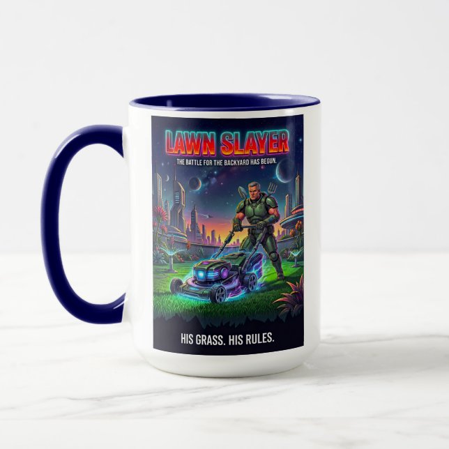 Mug Parodie de science-fiction : Héros du jardin galac (Gauche)