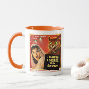 Mug Parodie d'écureuil de l'espace extra-atmosphérique