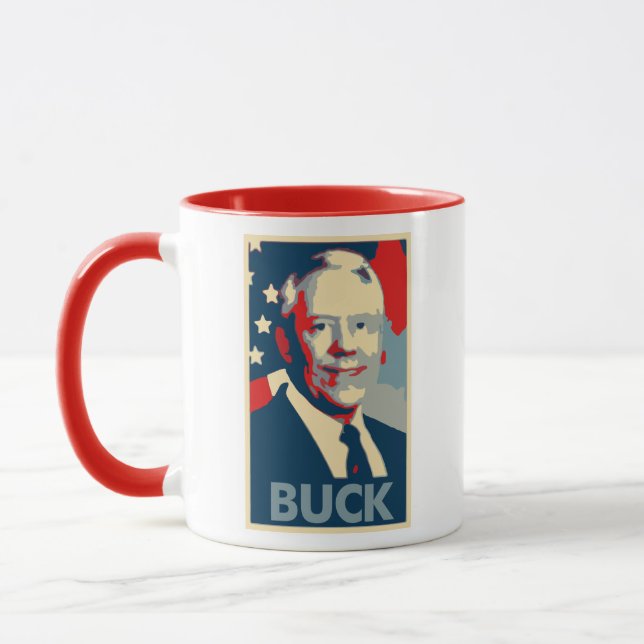 Mug Parodie politique d'affiche de mâle de Ken (Gauche)