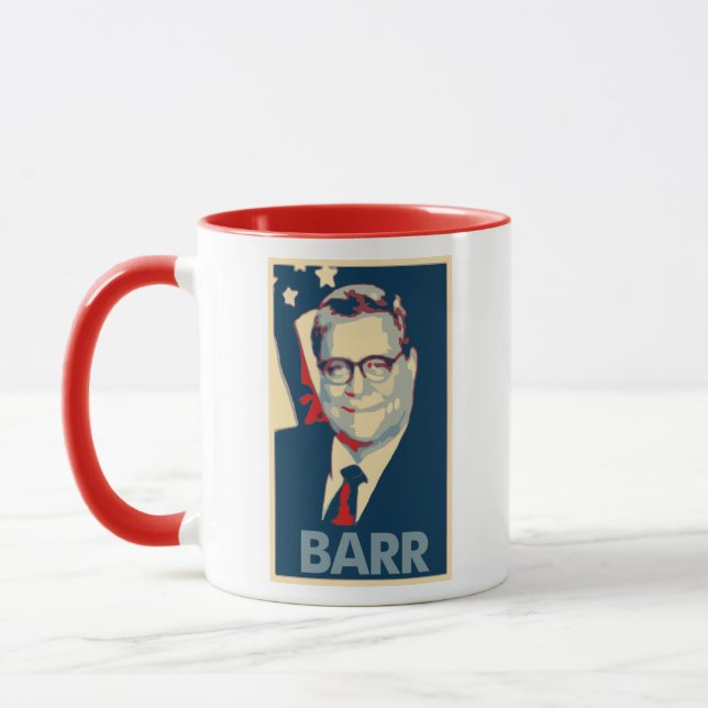 Mug Parodie politique d'affiche de William Barr (Gauche)