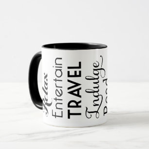 Mug Paroles d'inspiration pour la retraite Noir