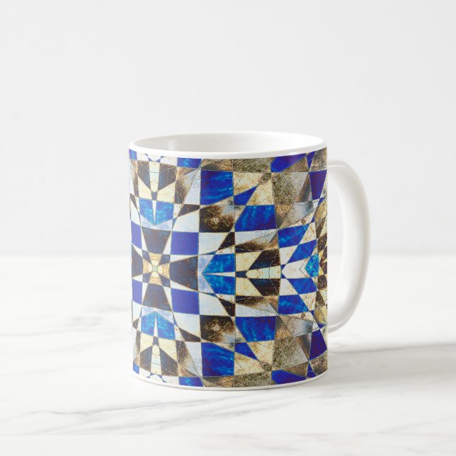 Mug Parquet bleu (Devant droit)