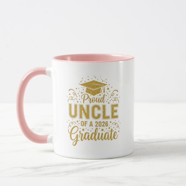 Mug Parrain Senior 2026 Fier Parrain D'une Promotion D (Gauche)