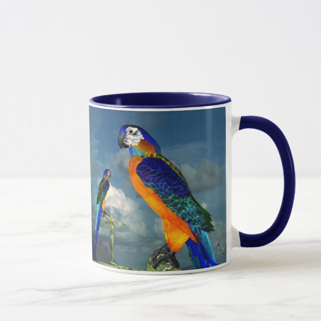 MUG PARROS HYPER / BLEUE ARA (Droite)