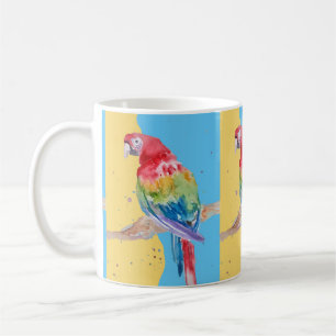 Mug Parrot Bird Enfants Garçons Anniversaire Pastel Bl