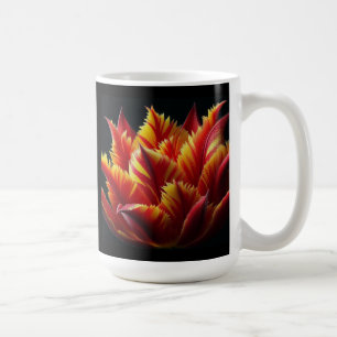 Mug Parrot Tulip Floral Rouge et Jaune