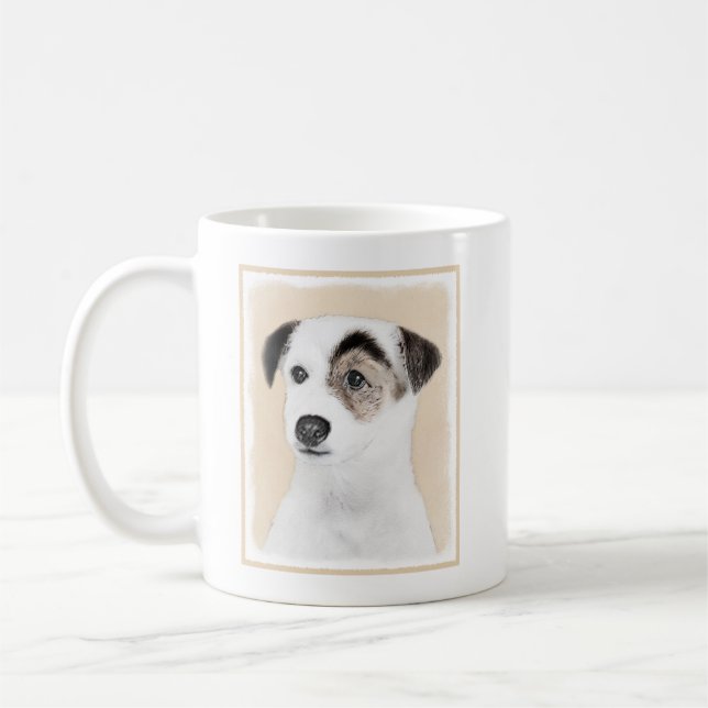 Mug Parson Jack Russell Terrier Peinture - Chien Art (Gauche)