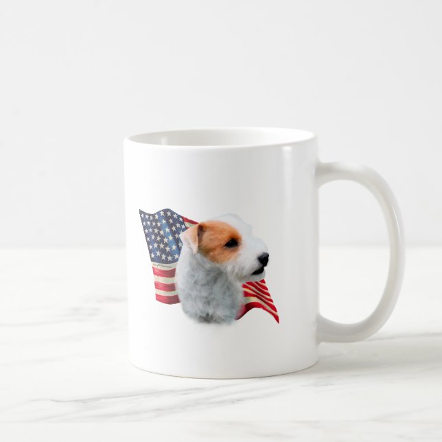 Mug Parson Russell Terrier (brisé) Drapeau (Droite)