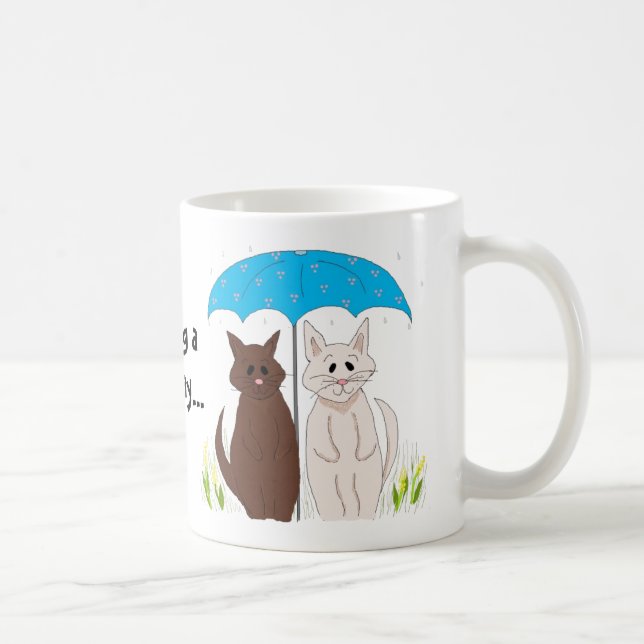 Mug Partager une journée pluvieuse... (Droite)