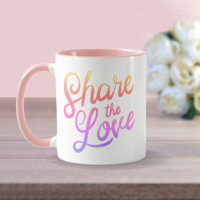 Mug Partagez l'amour (Créateur téléchargé)