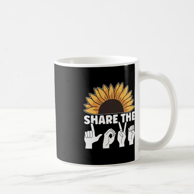 Mug Partagez l'amour ASL American Sign Language Awards (Droite)
