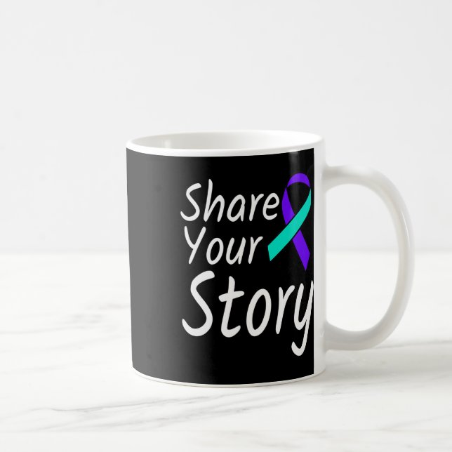 Mug Partagez votre histoire Prévention du suicide Ribb (Droite)